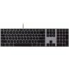 Matias Matias FK316CB Wired USB-C® Keyboard for Mac - Space Gray - U.S. Version USB klávesnice US anglická, QWERTY, Mac Space Grau