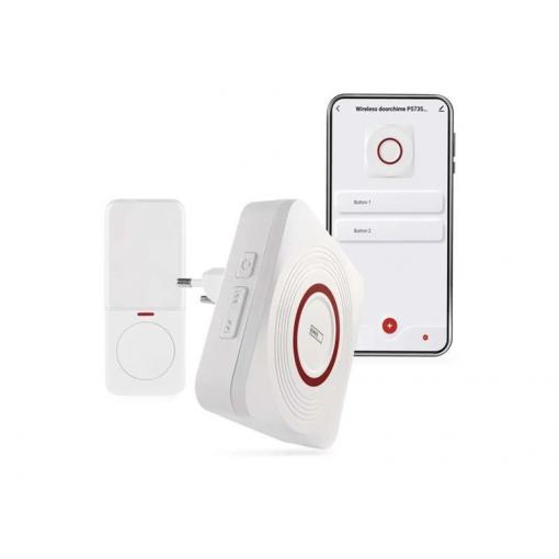 GoSmart domovní bezdrátový zvonek P5735WS do zásuvky s WiFi
