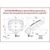 Fristom pracovní světlomet, brzdová světla 12 V/DC, 24 V/DC, 30 V/DC LED Arbeitsleuchte FT-036 SLIM 12-30Volt extrem flach FT-036 LED SLIM (š x v x h) 98 x 136
