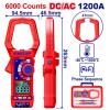 Digitální klešťový multimetr AC/DC 1200A RMS 6000