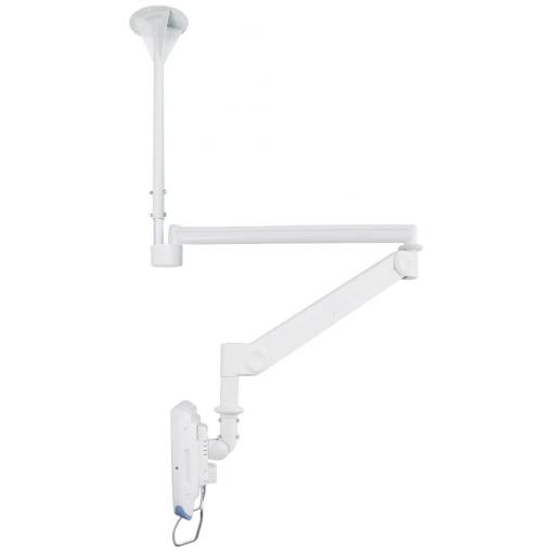 Neomounts FPMA-HAC100 stropní držák na monitor 1 Displej: (s) 25,4 cm (10) - 61 cm (24) bílá nastavitelná výška, naklápěcí, nakláněcí
