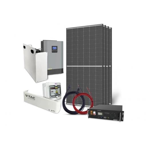 Solární sestava ostrovní TRINA 1820Wp, LiFePO4 VTAC 51,2V 100Ah, měnič 48V/230VAC 5500W