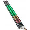 VU metr dvoukanálový h_m480d, 128 LED, 8–40 V DC