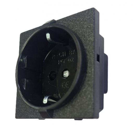 Panelová zásuvka Schuko 230 V / 16 A, 50 × 50 mm