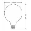 LED žárovka E27 Filament G125, 230 V / 4 W, teplá bílá 2700 K, Trixline
