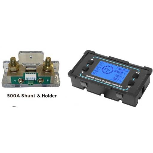 Chytrý monitor baterií CARSPA BMC500, 0–120 V / 0–500 A