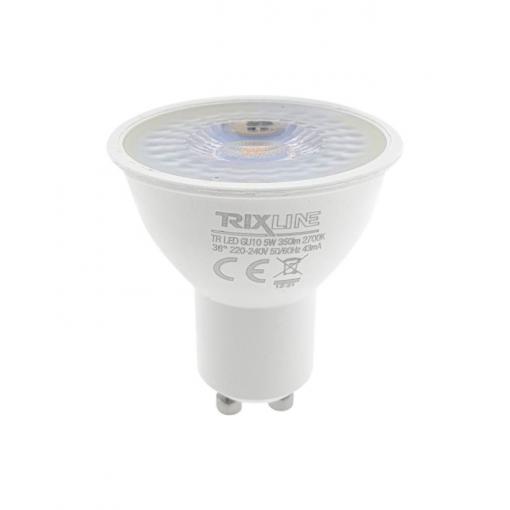 LED žárovka Trixline 5 W / 230 V GU10, teplá bílá 2700 K