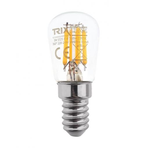 Dekorační LED žárovka E14 Trixline FILAMENT, 3 W / 230 V, teplá bílá