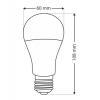LED žárovka E27 A60 Trixline, 8 W, 230 V, teplá bílá 2700 K