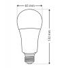 LED žárovka E27 A65 Trixline, 18 W, 230 V, denní bílá 4200 K