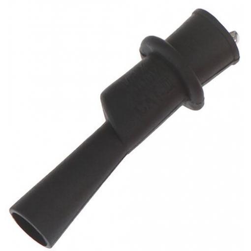 Krokosvorka se zdířkou 1000 V / 10 A, 70 mm, černá