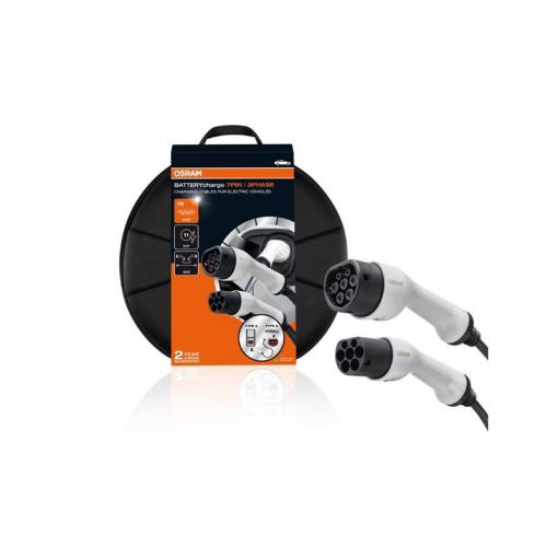 Kabel nabíjecí OSRAM typ 2 11kW 16A 3 fáze 5m pro elektromobil