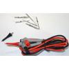 Měřící kabely 1000 V CAT III / 10 A, 2 mm², 1 m, vyměnitelné adaptéry
