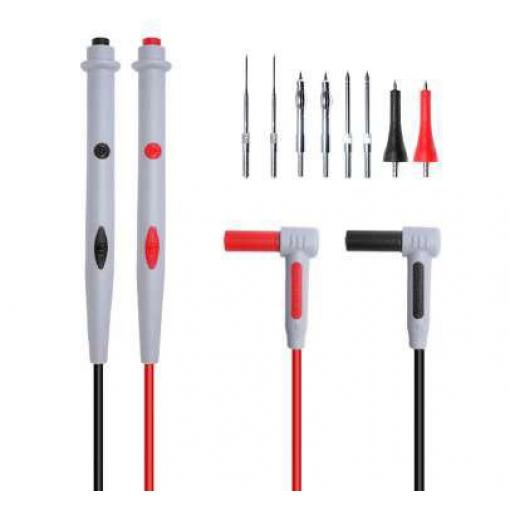 Měřící kabely 1000 V CAT III / 10 A, 2 mm², 1 m, vyměnitelné adaptéry