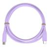 Silikonový kabel USB-C, 60 W, 480 Mbps, 1,5 m, fialový