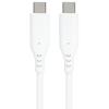 Silikonový kabel USB-C/USB-C 60 W, 480 Mbps, 1,5 m, bílý