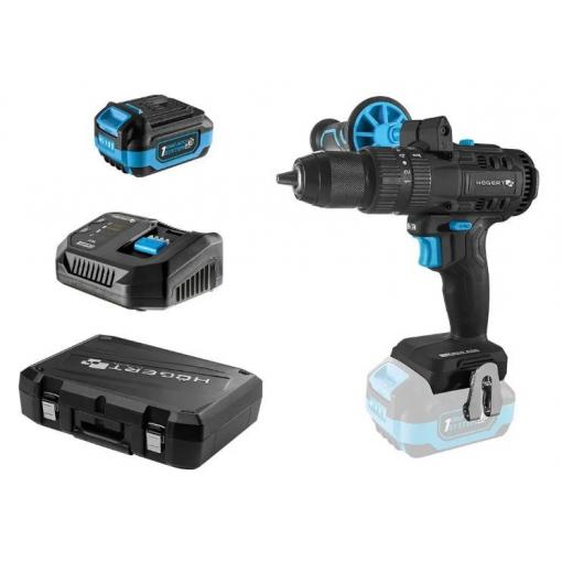 Aku vrtačka s příklepem HÖGERT HT2E247-B14PD, 18 V, bezuhlíková