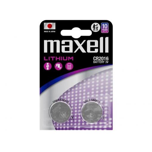 Baterie CR2016 MAXELL lithiová  2ks / blistr