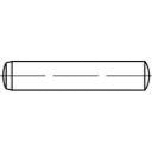 TOOLCRAFT 1059337 válcový kolík (Ø x d) 16 mm x 55 mm nerezová ocel A1 10 ks