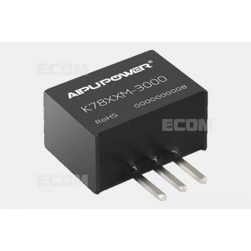 DC/DC měnič K7805M-3000, ±5 V / 3 A, SIP-3