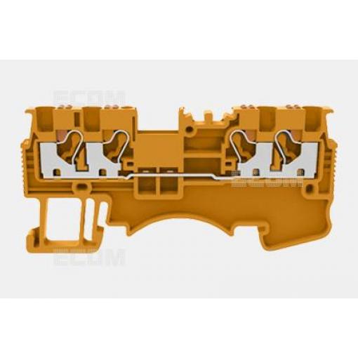 Svorka na DIN lištu DS1.5-QU-01P-15, oranžová