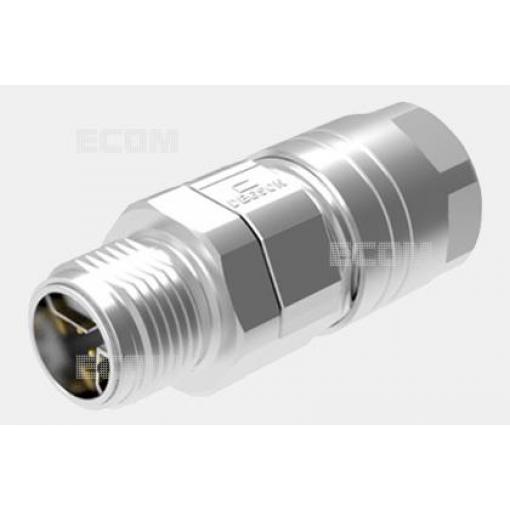 Vidlice M12 kód X, 8P, 50 V / 0,5 A, IP67, kabel