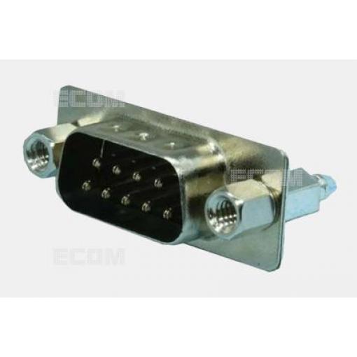 D-SUB vidlice DS1034-09MBNSI45, 9 pinů, 180°, pozlacené kontakty