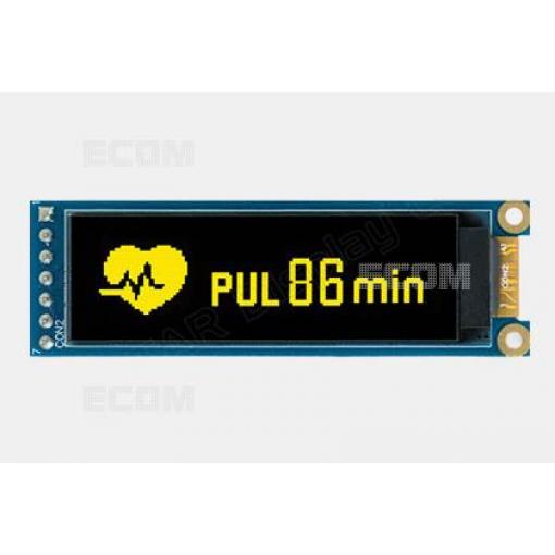 OLED grafický displej WEA012832PLAP3N00000, 128×32, 3 V, žlutý
