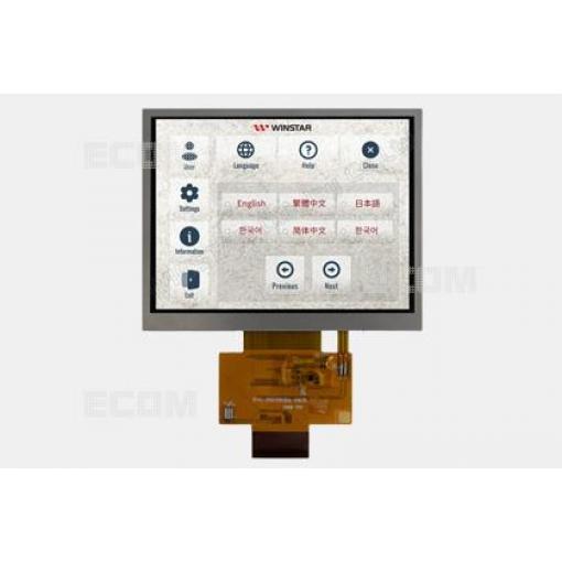 LCD displej WF57A5SYAFDNN0#, 5,7" TFT IPS, 640×480, 3,3 V