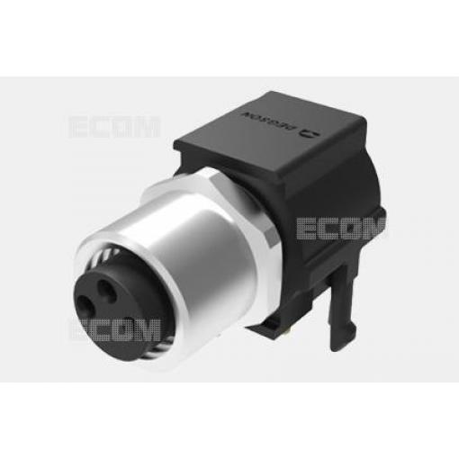 Zásuvka M8 kód A, 3 piny, 60 V / 3 A, 90°, IP67
