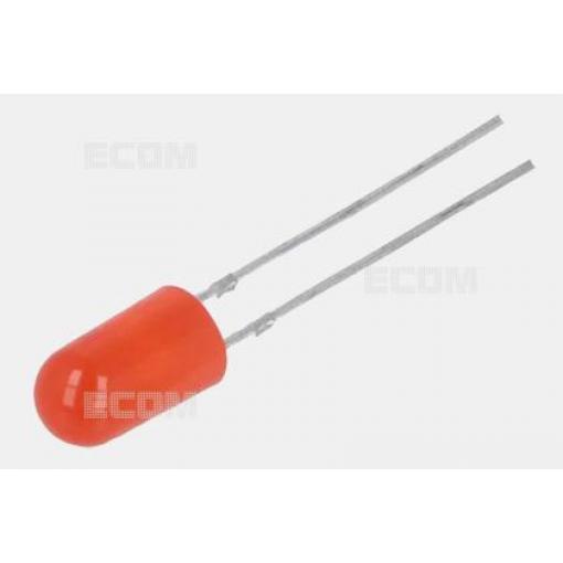 LED dioda oranžová 5 mm, 623 nm, 65 mcd/20 mA, 25°