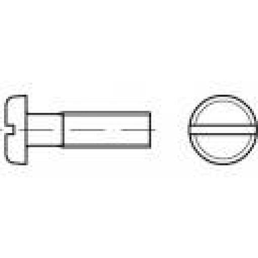 TOOLCRAFT 1059829 šrouby s plochou hlavou M3 25 mm příruba DIN 85 nerezová ocel A2 200 ks
