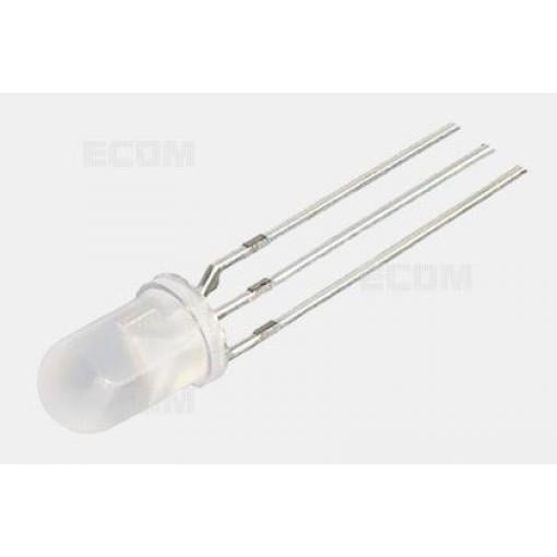 LED dioda bicolor červená/zelená 5 mm, 625/572 nm, 1500/360 mcd
