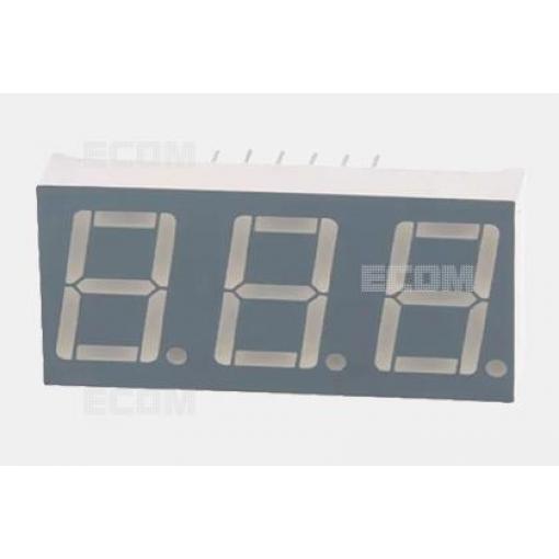 LED displej 7segmentový 3místný LD-FYT-5631AUR-21, 14,2 mm, červený