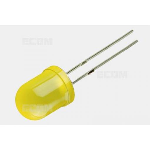 LED dioda žlutá 5 mm, 590 nm, 80 mcd, 20 mA