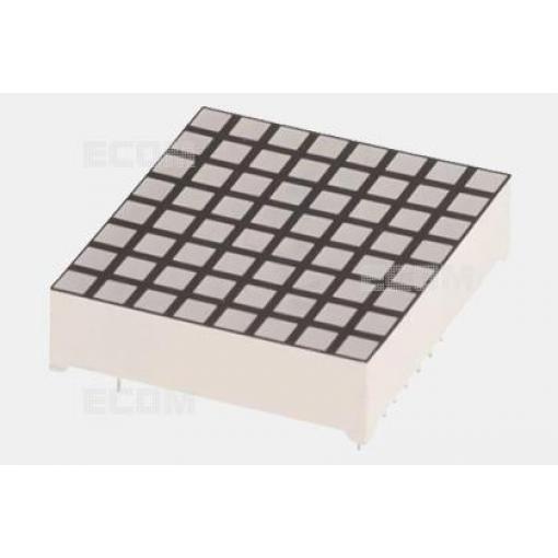 LED displej matice 8×8 FYM-12883BUHR-11, červená 640 nm, 20–50 mcd