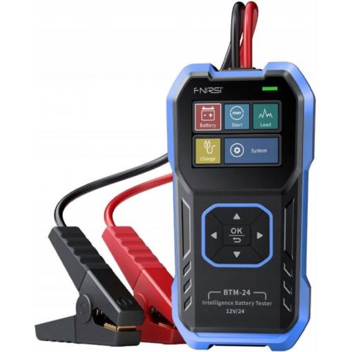Tester baterií FNIRSI BTM-24, 12 V / 24 V, TFT displej