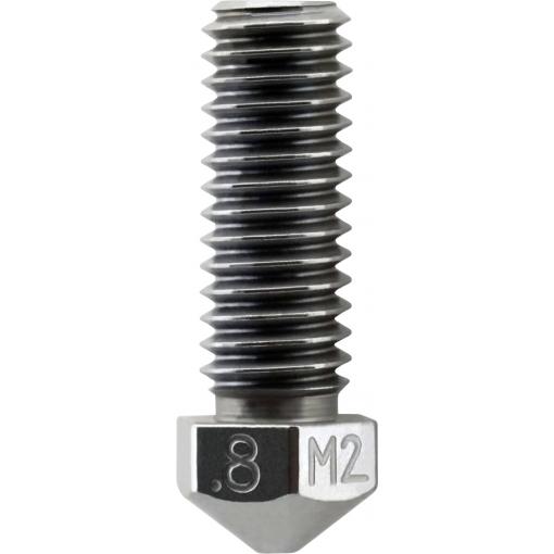 Micro-Swiss tryska pro 3D tiskárnu 0.8mm M2 Hardened High Speed Steel High Flow 1.75mm Nozzle M2502-08