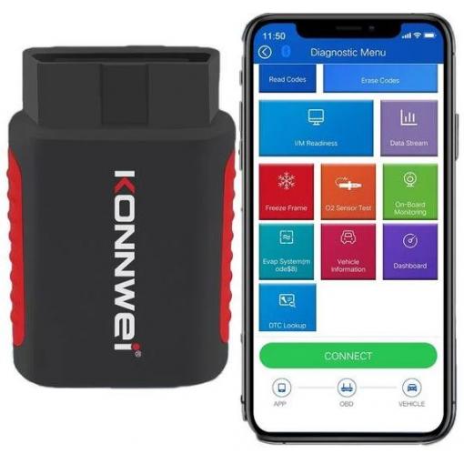 Autodiagnostika Konnwei KDIAG, Bluetooth OBD II skener