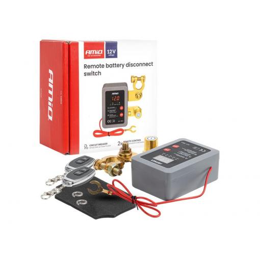 Dálkový bateriový odpojovač 12V 240A (BATT) AMiO-04832