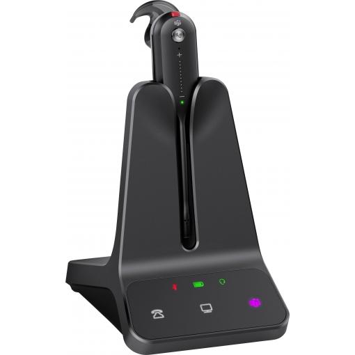 Yealink WH63 E2 Teams Headset do uší (In Ear) DECT černá Redukce šumu mikrofonu dotykové ovládání telefon