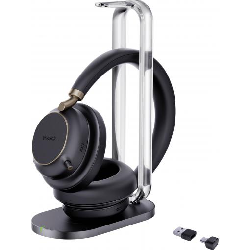 Yealink BH 76 Plus Headset otevřená (On Ear) Bluetooth® černá telefon