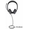 Yealink UH48 Dual Teams USB-C/A Headset otevřená (On Ear) kabelová černá telefon