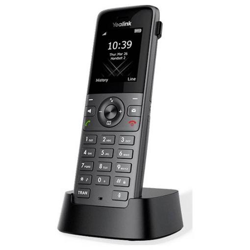 Yealink W73H DECT DECT přenosný telefon handsfree, kompatibilní s naslouchadly barevný displej černá
