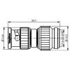 Telegärtner 100023634 100023634 TNC adaptér BNC zástrčka - TNC zástrčka 1 ks Piece