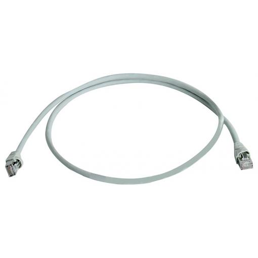Telegärtner 100127411 RJ45 síťové kabely, propojovací kabely CAT 6A S/FTP 2.6 m šedá S průchodkou chránící proti zlomení 1 ks
