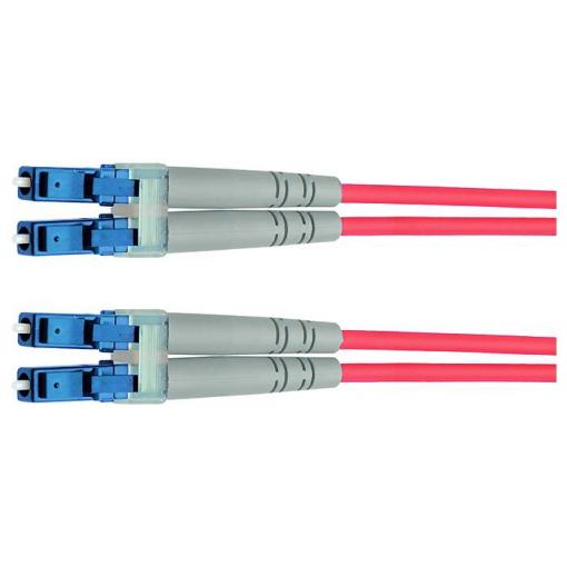 Telegärtner 100011337 optické vlákno optické vlákno patch kabel 2 m fialová [1x LC - 1x LC] 50/125 µ Multimode OM4