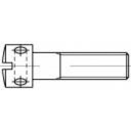 TOOLCRAFT 1060654 šrouby plombovací M5 30 mm příruba DIN 404 nerezová ocel 100 ks