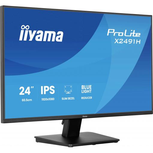 Iiyama ProLite LCD monitor 60.5 cm (23.8 palec)1920 x 1080 Pixel, 16:9, 1 ms, IPS LCD