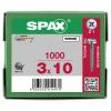 SPAX 0231010300105 půlkulaté šrouby 3 mm 10 mm křížová drážka Pozidriv ocel 1000 ks